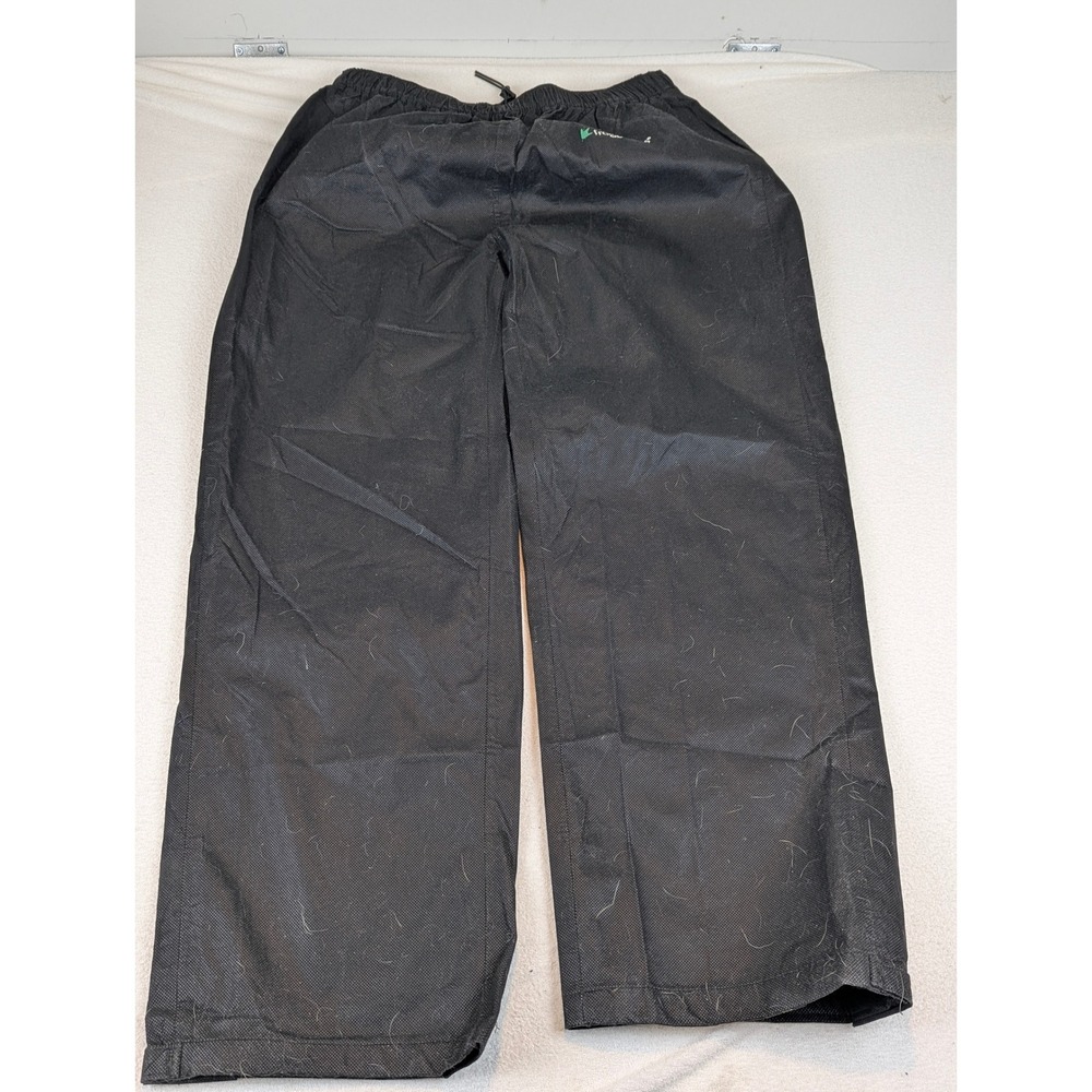 Frogg Toggs Mens Large Black Polypropylene Rain Pants Lightweight Outdoor Hiking